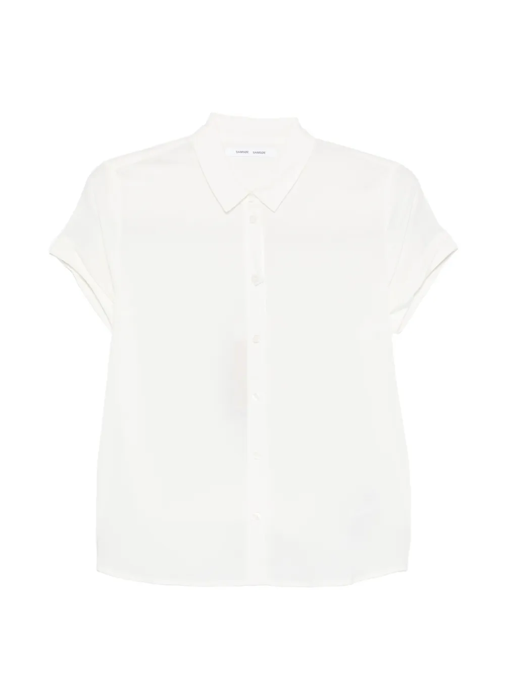 SAMSOE SAMSOE Majan SS buttoned shirt - Bianco