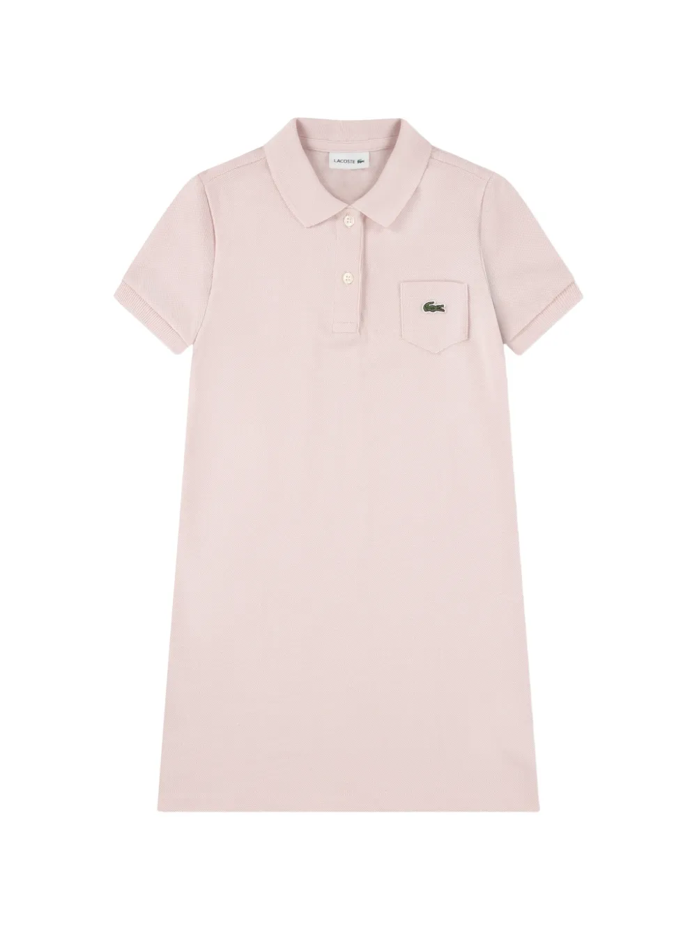 Lacoste Kids button pocket dress - Rosa