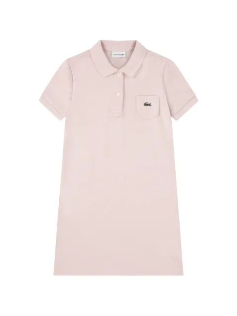 Lacoste Kids vestido con bolsillo y botones