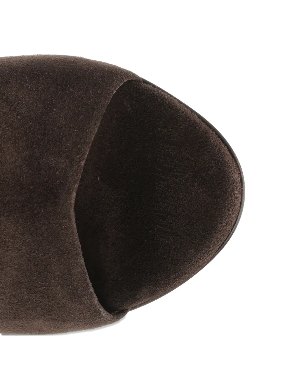 Paris Texas Nina sculpted-heel suede sandals Bruin