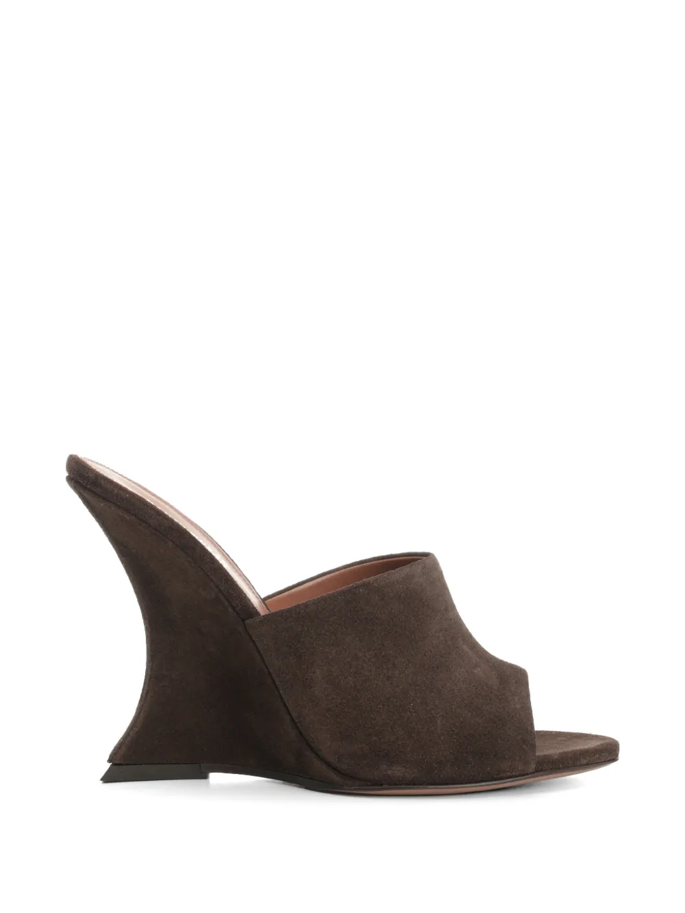Paris Texas Nina sculpted-heel suede sandals - Marrone