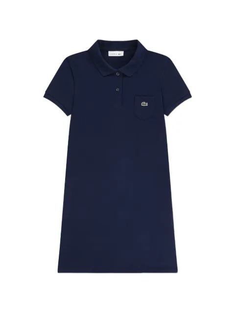Lacoste Kids vestido con bolsillo tipo polo