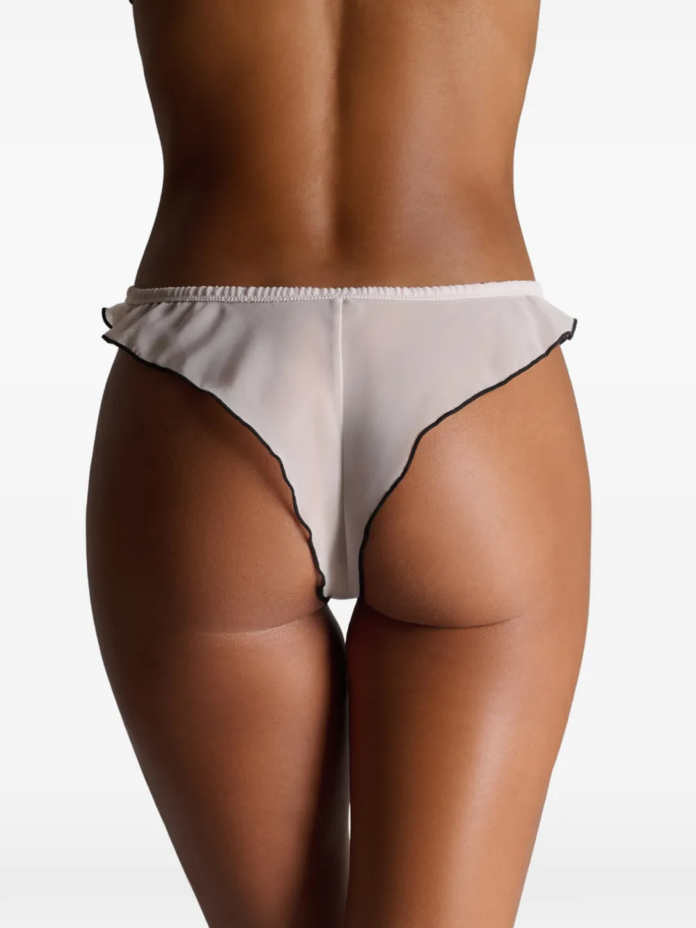 Maison Close La Parisienne tanga met ruches Beige