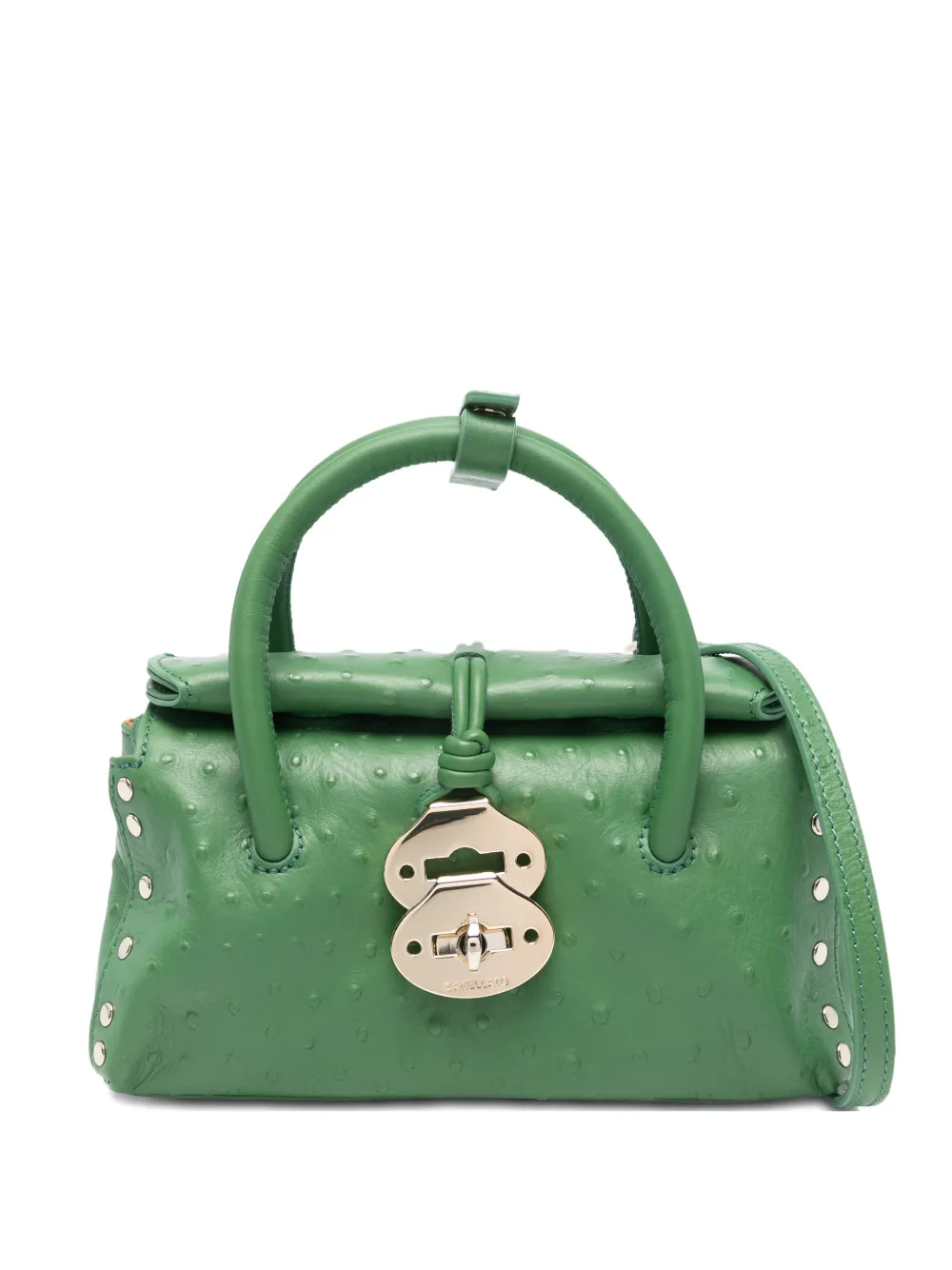 Zanellato baby Dotta studded tote bag - Verde