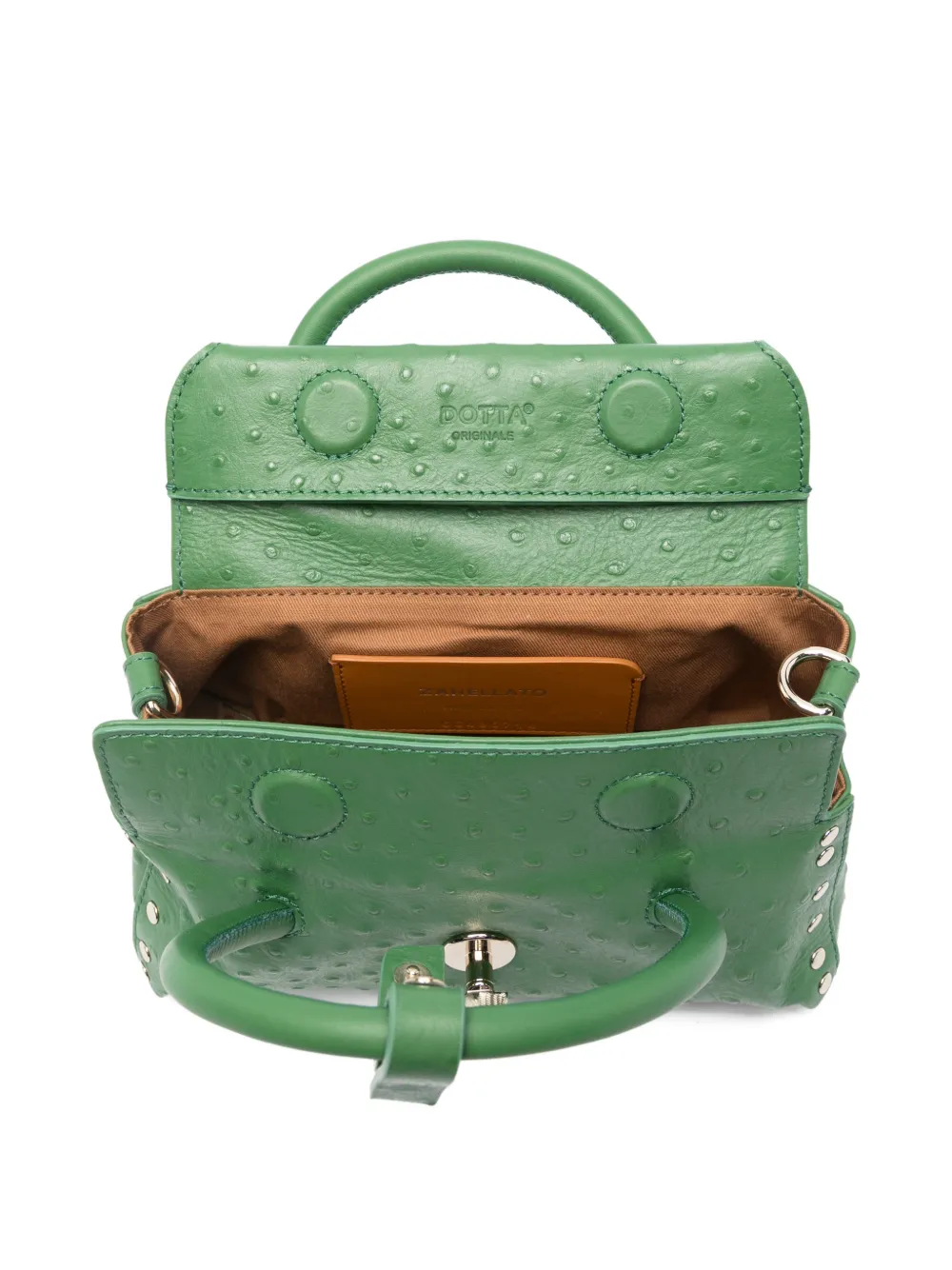 Zanellato Baby Dotta shopper met studs Groen