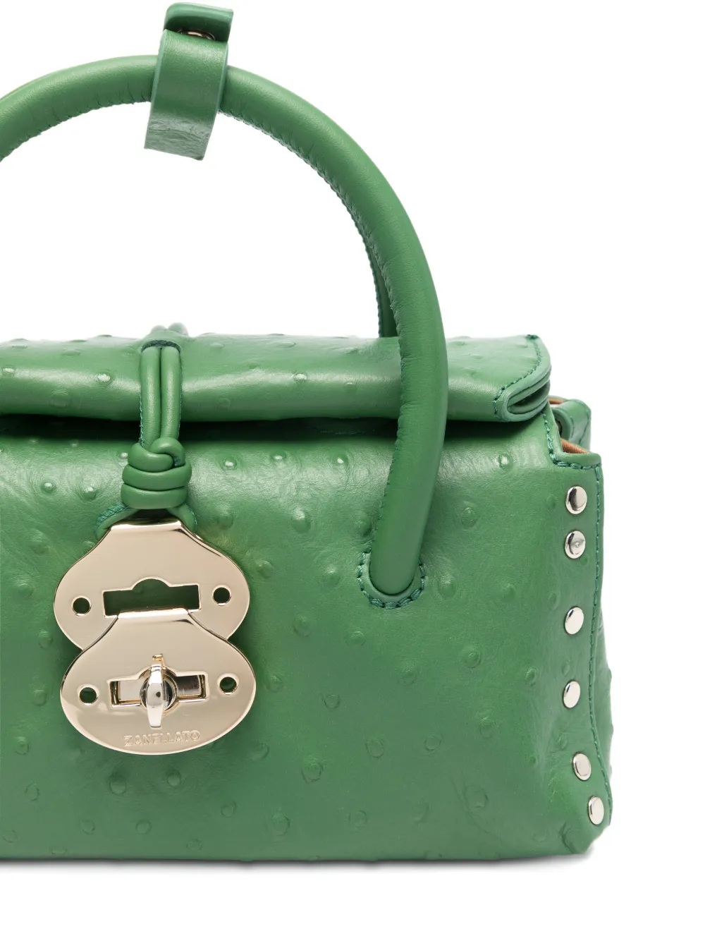 Zanellato Baby Dotta shopper met studs Groen