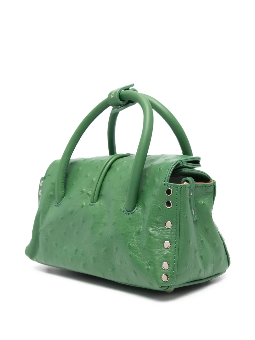 Zanellato Baby Dotta shopper met studs Groen