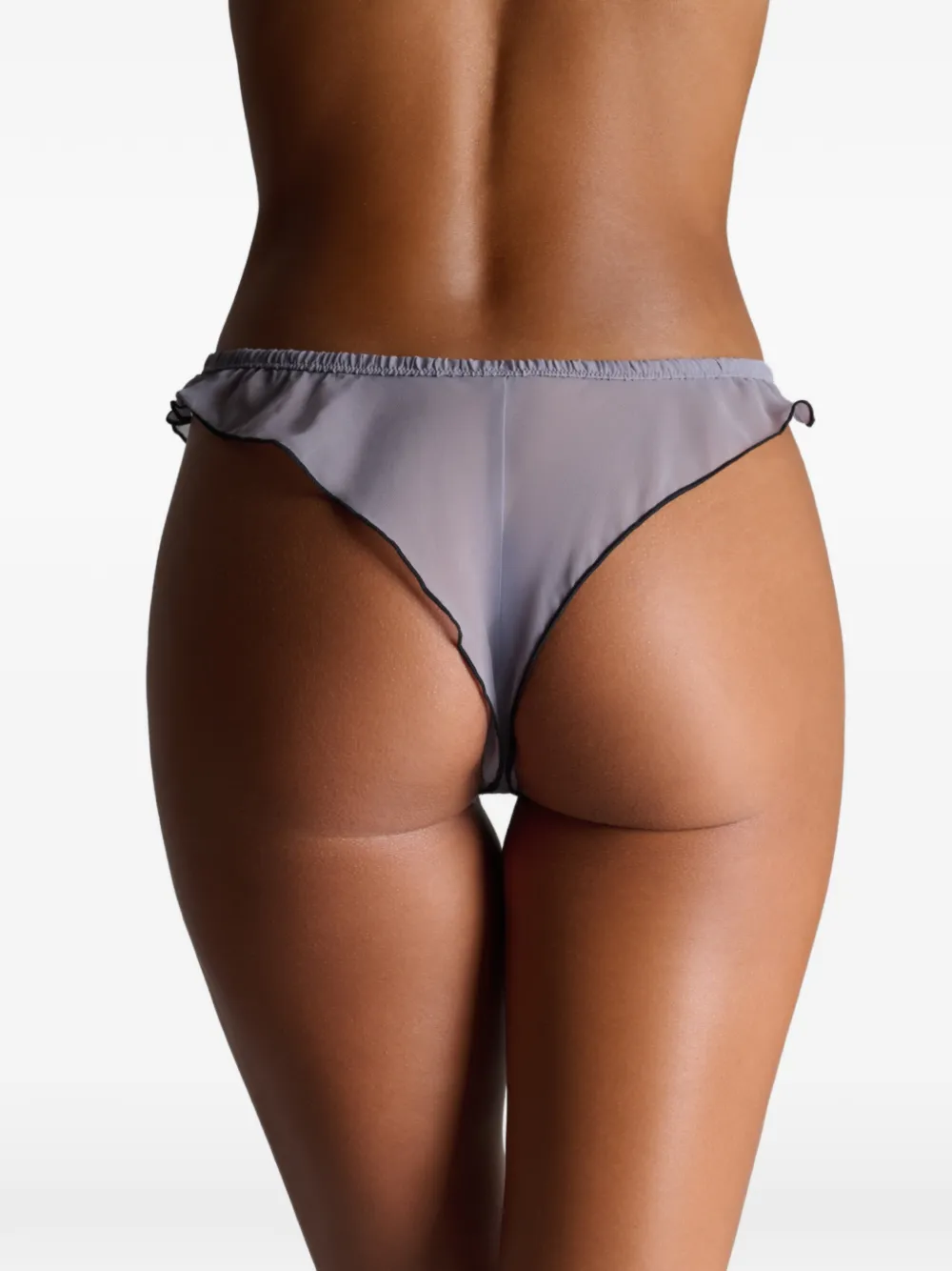 Maison Close La Parisienne tanga met ruches Grijs