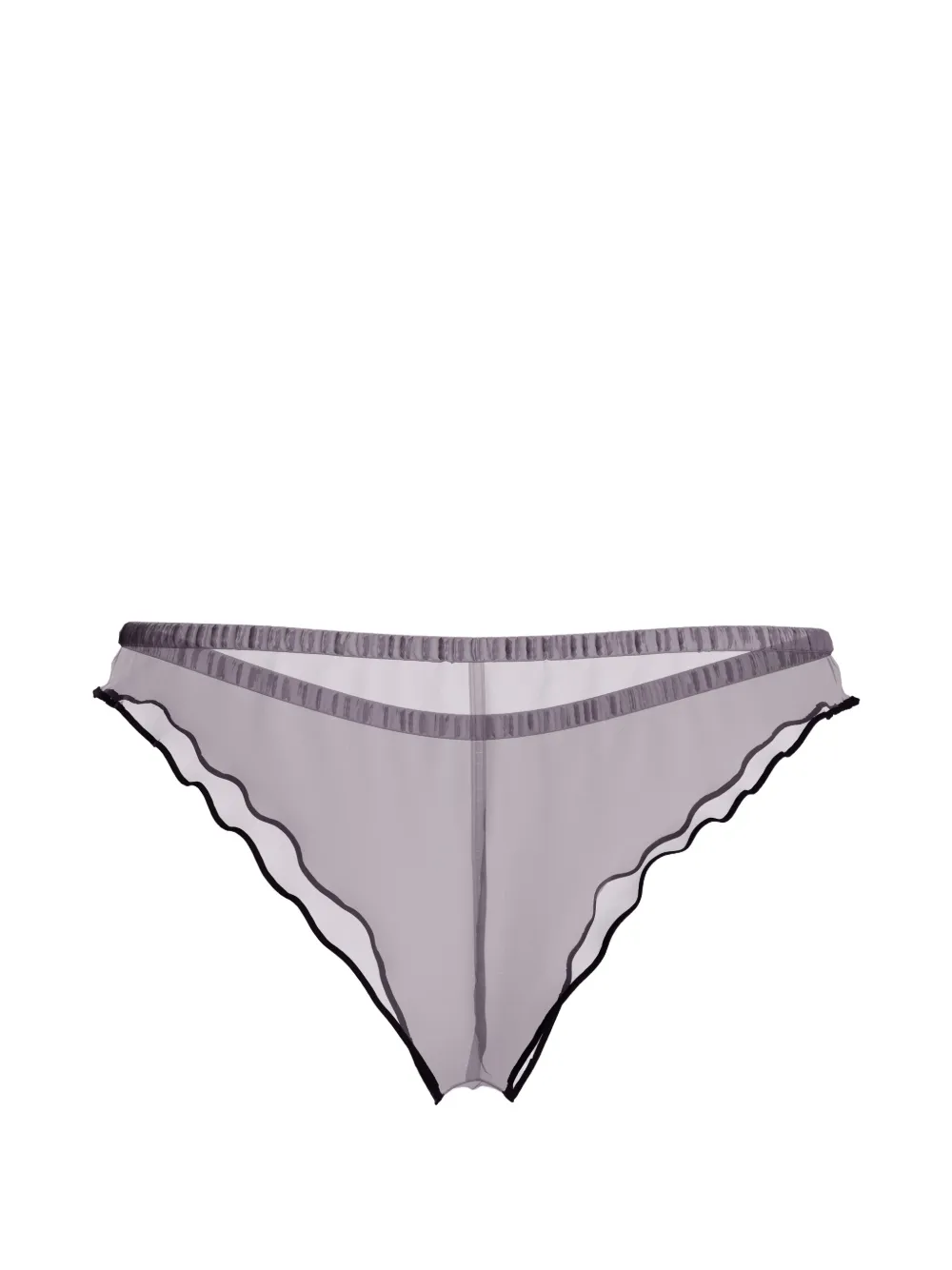 Maison Close La Parisienne tanga met ruches Grijs