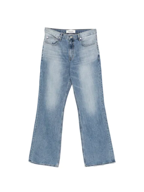 TONYWACK cotton faded wide- leg jeans