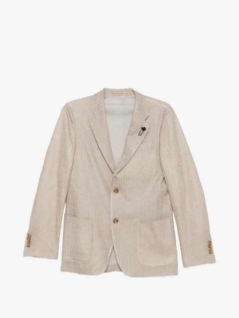 Lardini patterned button blazer