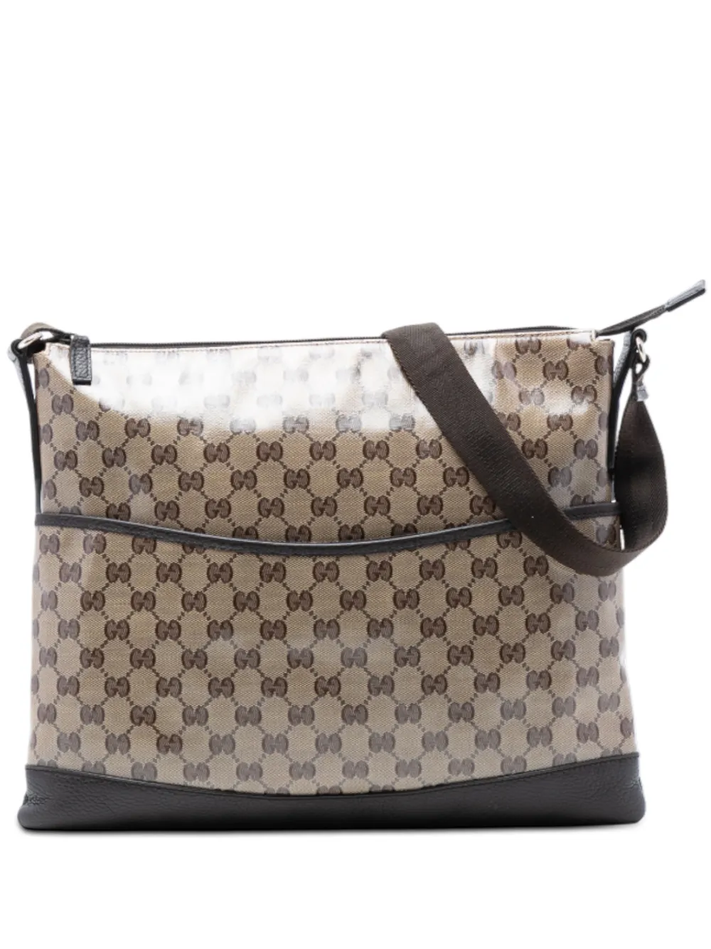 Gucci Pre-Owned Borsa a tracolla GG Crystal mini 2016-2026 - Marrone
