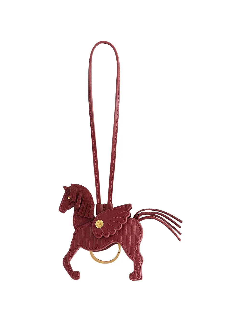 KITH Pegasus leather key holder - Rosso