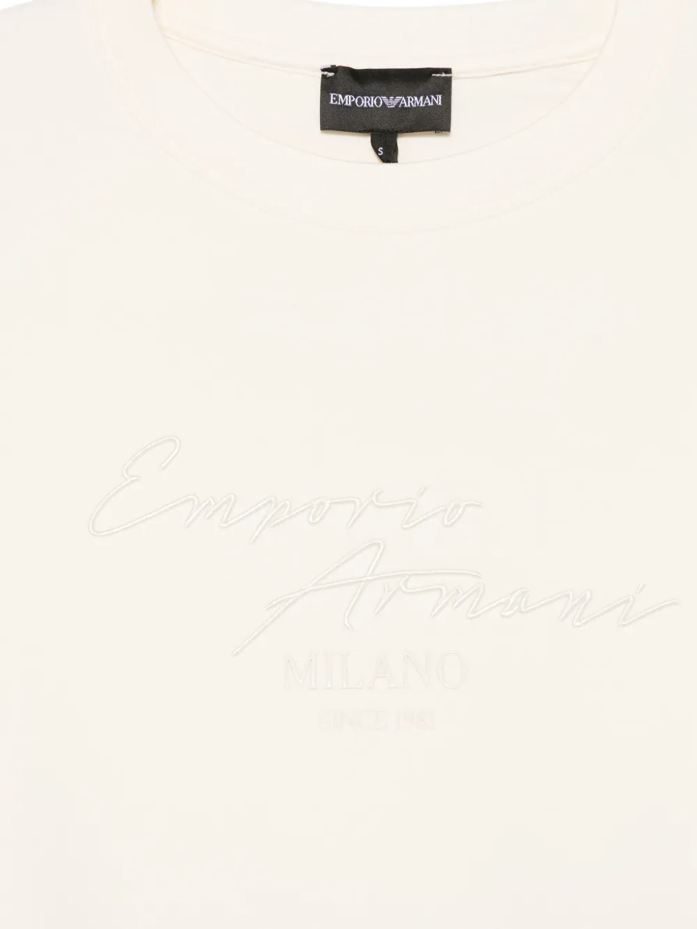 Emporio Armani Sweater met logo Beige