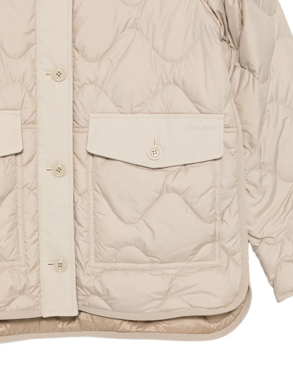Woolrich Gewatteerd jack Beige