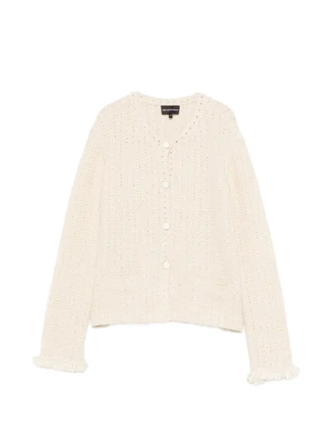 Emporio Armani frayed pocket jacket