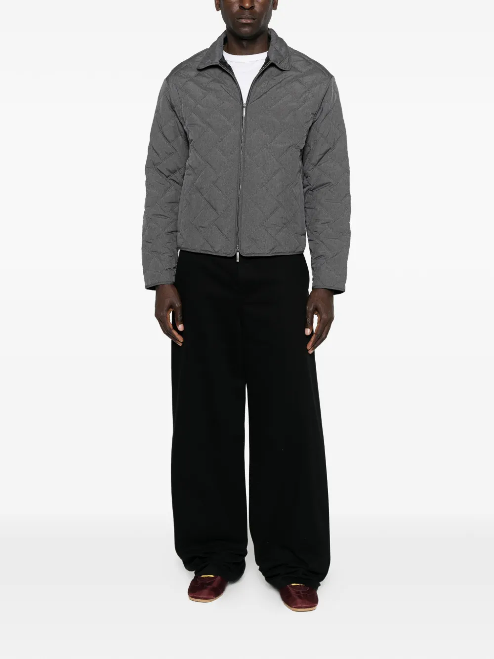 Emporio Armani Jack met ritssluiting Grijs