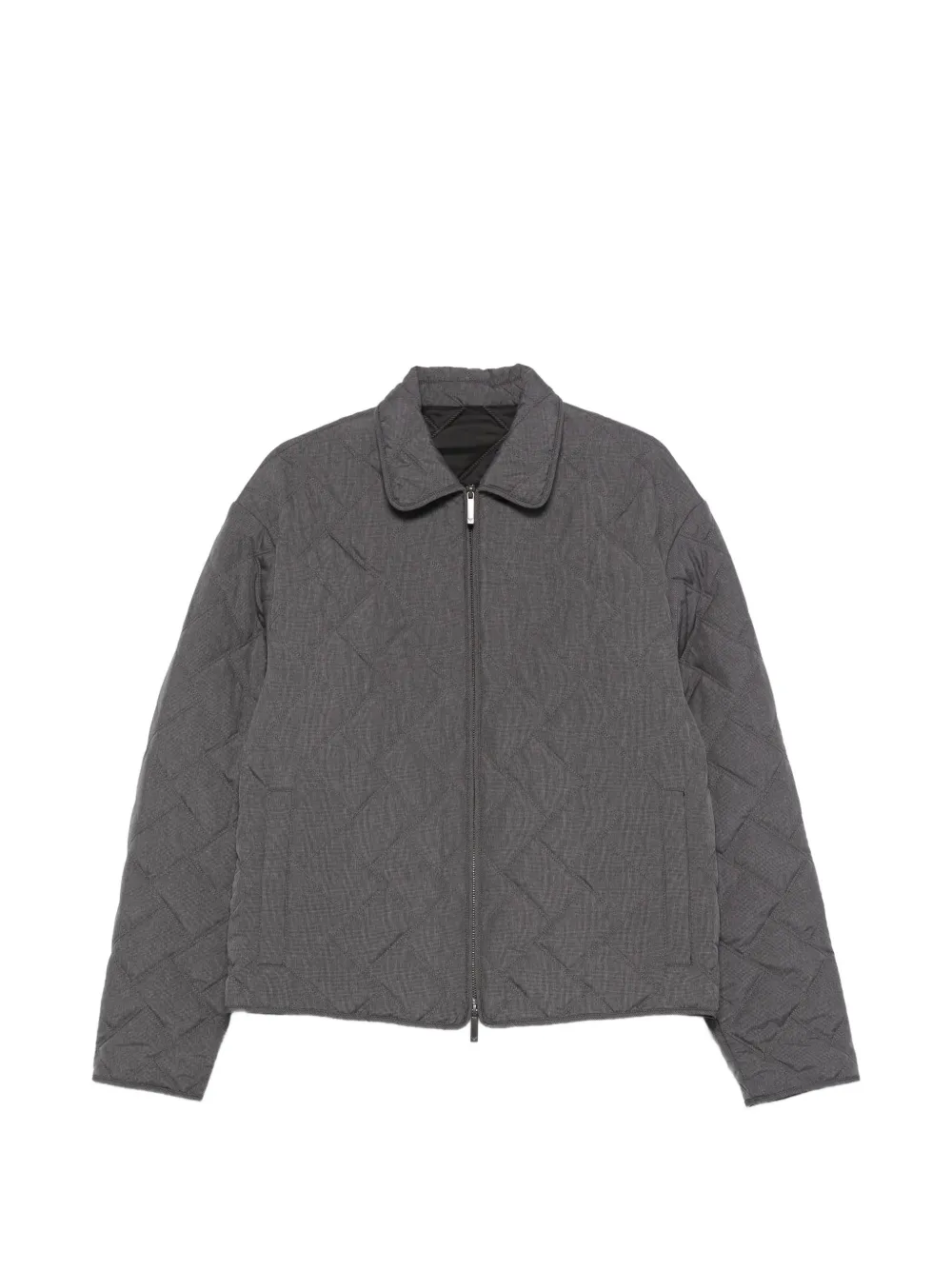 Emporio Armani quilted zip-fastening jacket - Grau