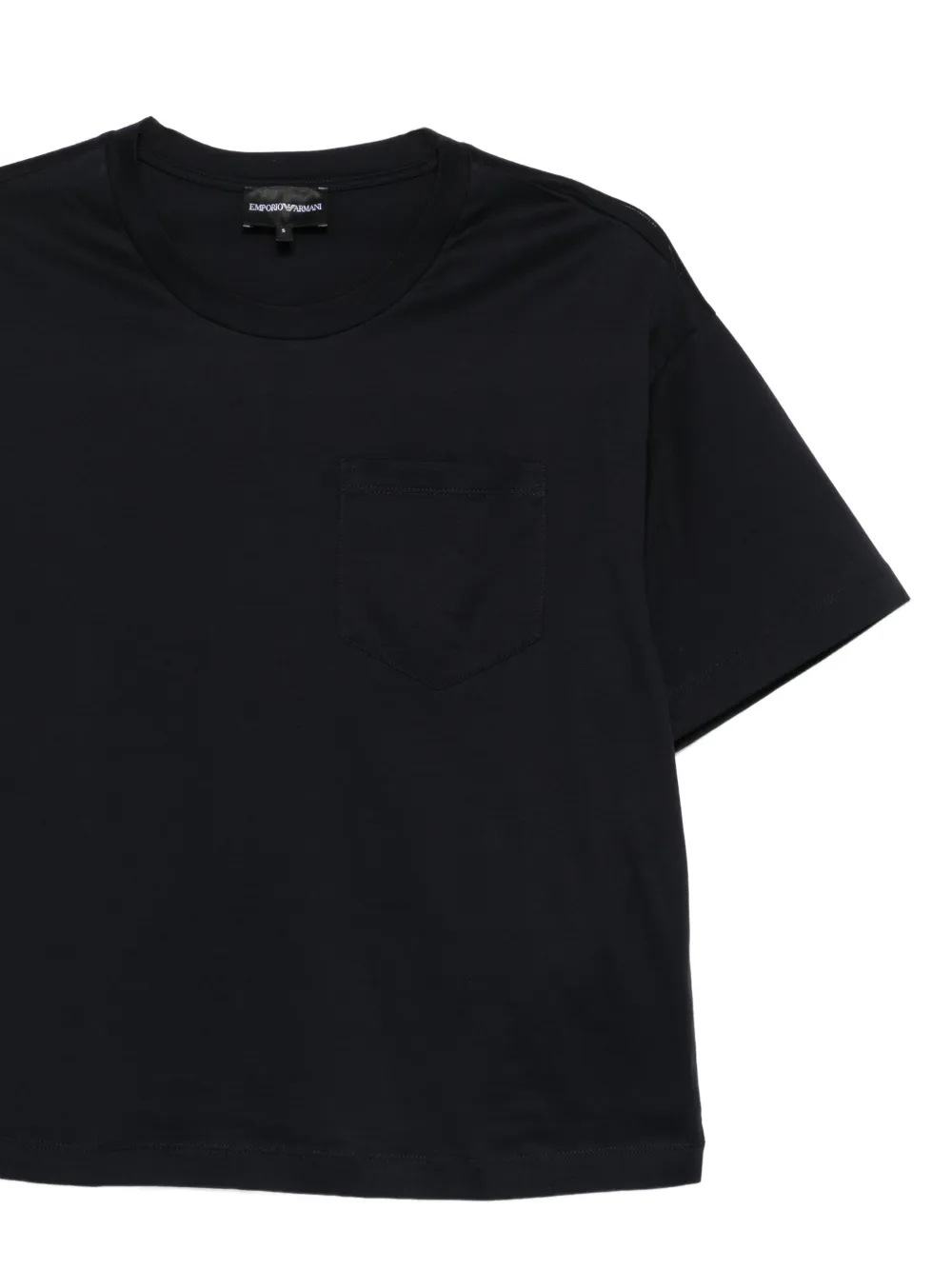 Emporio Armani T-shirt met zak Zwart