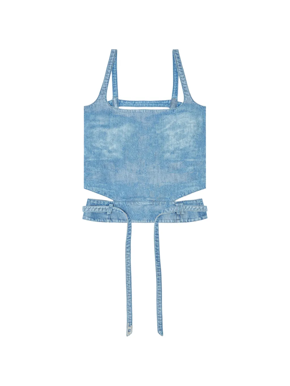 Diesel square neck top - Blu