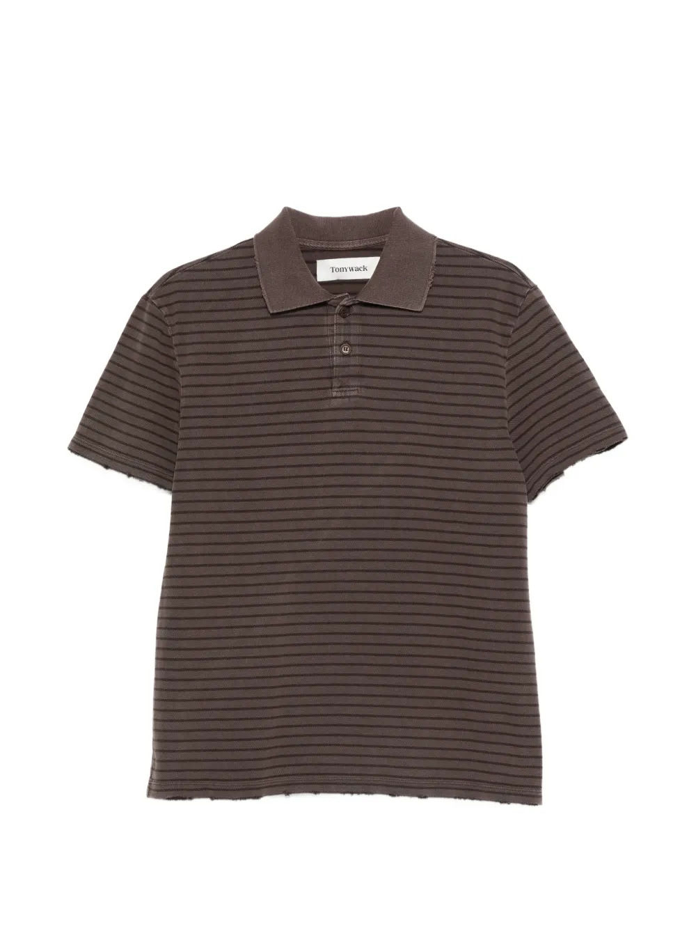 TONYWACK striped polo shirt - Marrone
