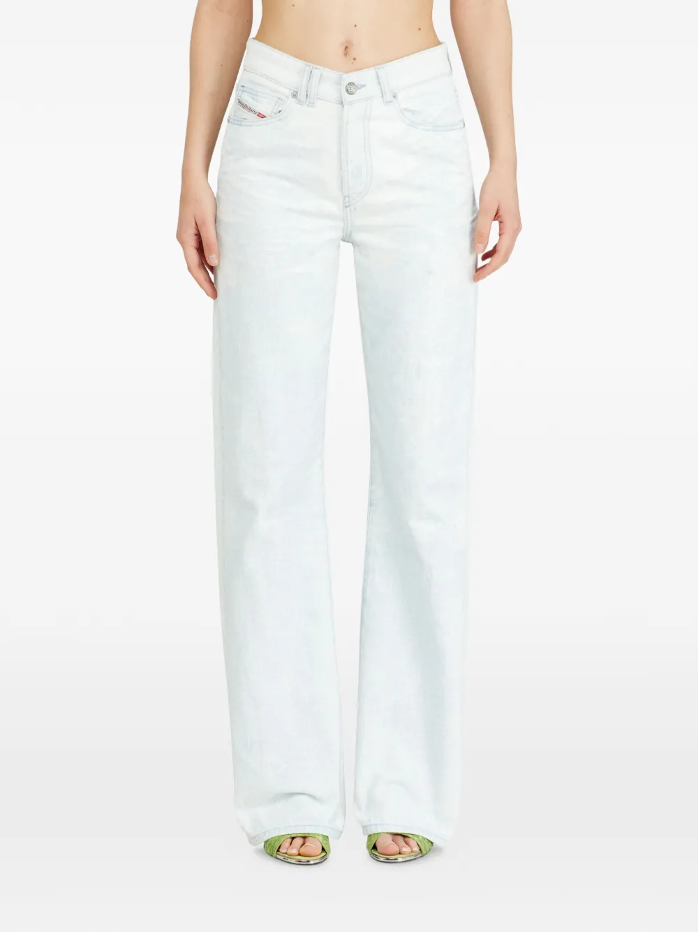 Diesel Doorzichtige jeans Blauw