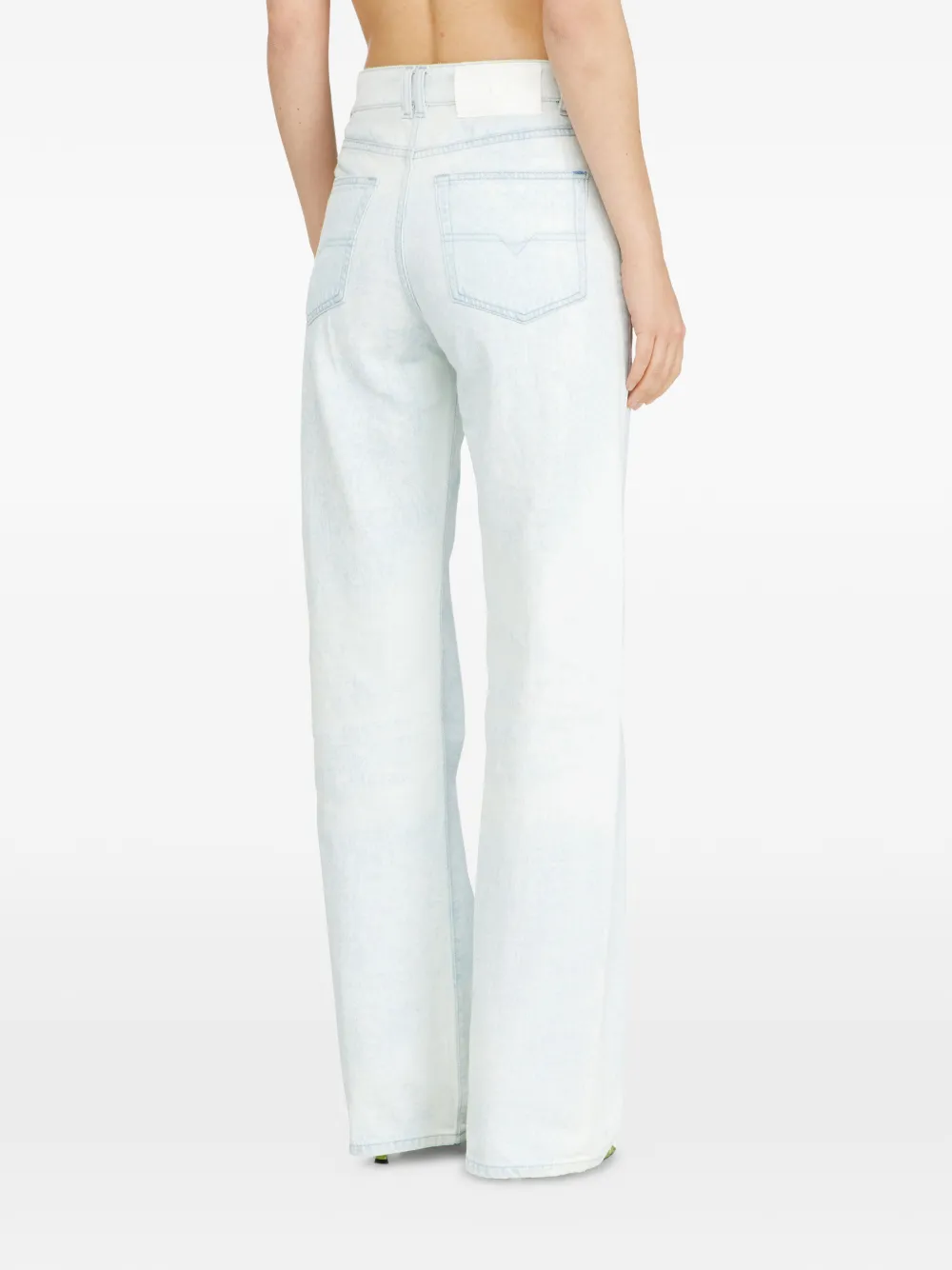Diesel Doorzichtige jeans Blauw
