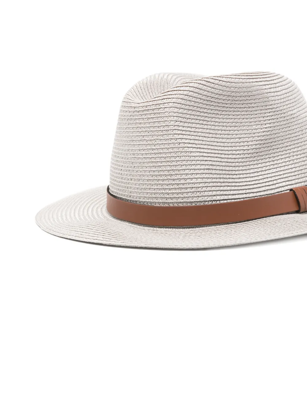 Emporio Armani Fedora hoed met ceintuur Grijs