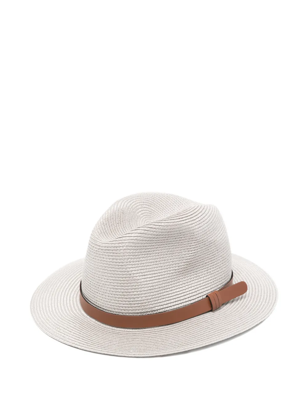Emporio Armani Fedora hoed met ceintuur Grijs