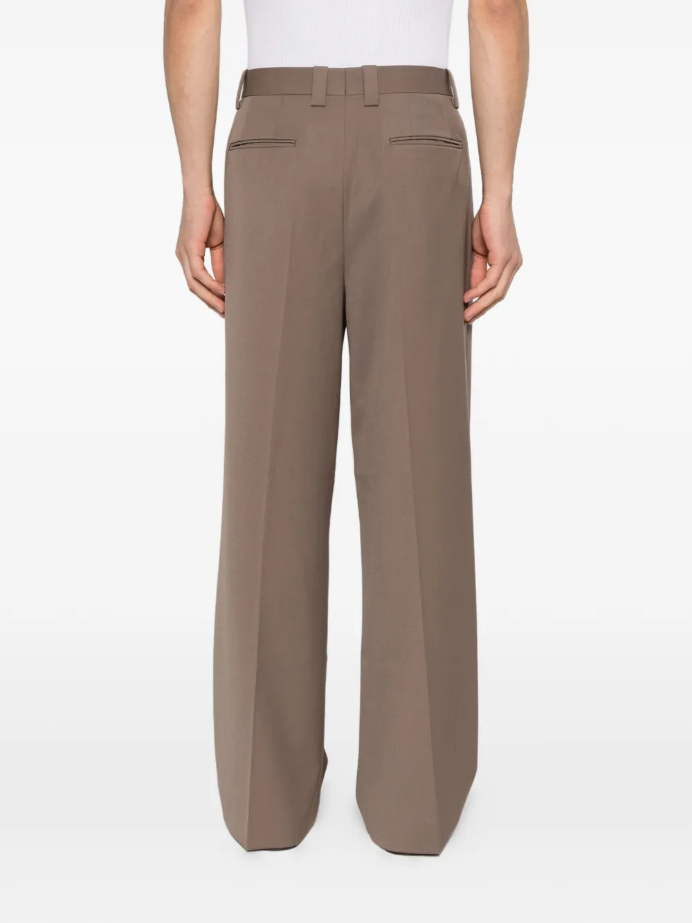 TONYWACK Geplooide pantalon Bruin