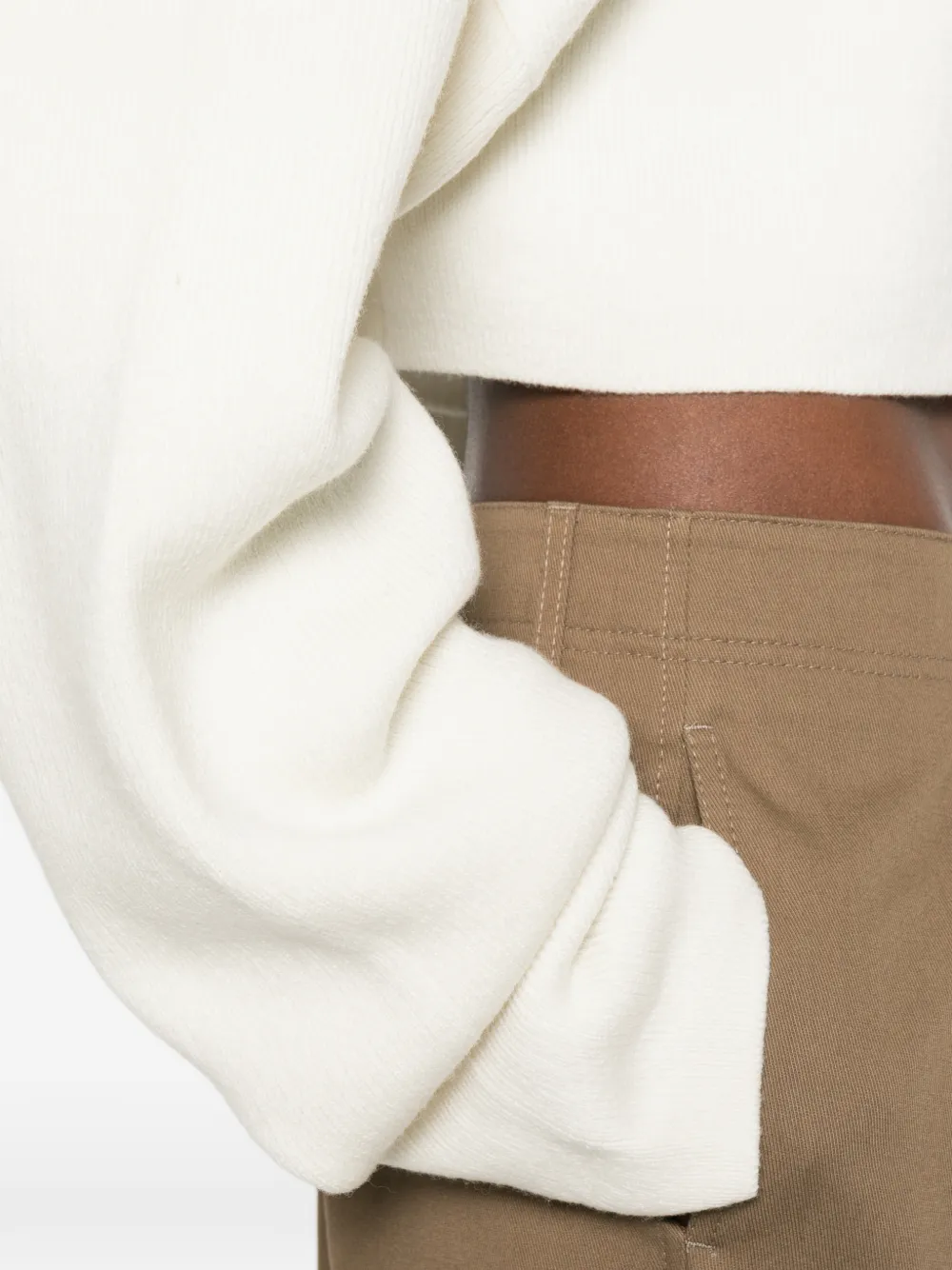 TOTEME Cropped vest Beige