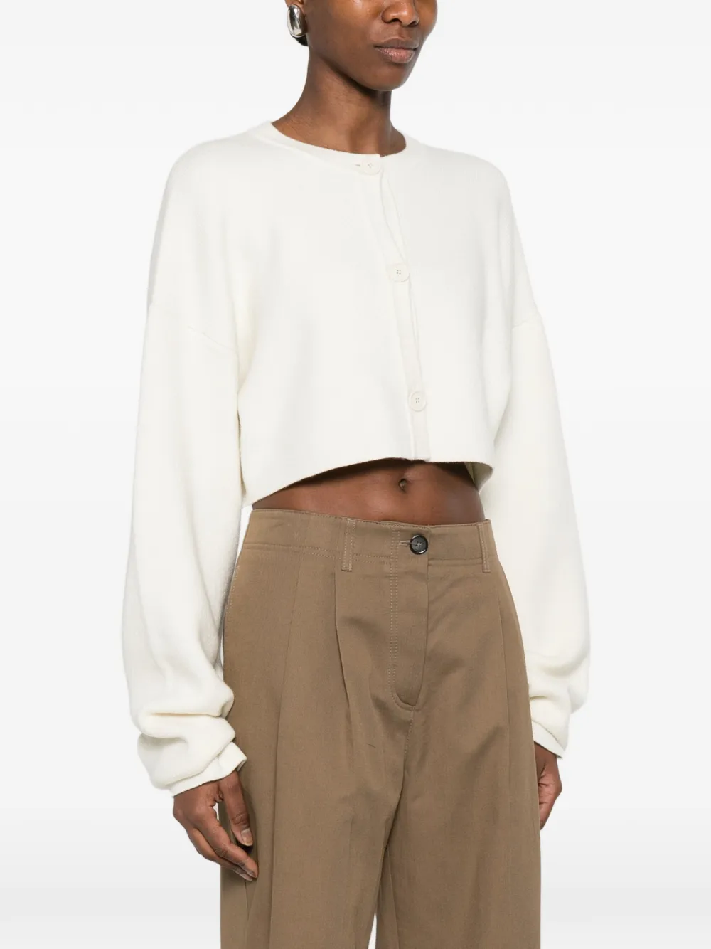  Toteme Cropped Cardigan - Neutrals 