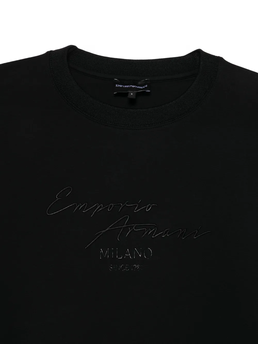 Emporio Armani Sweater met logo Zwart