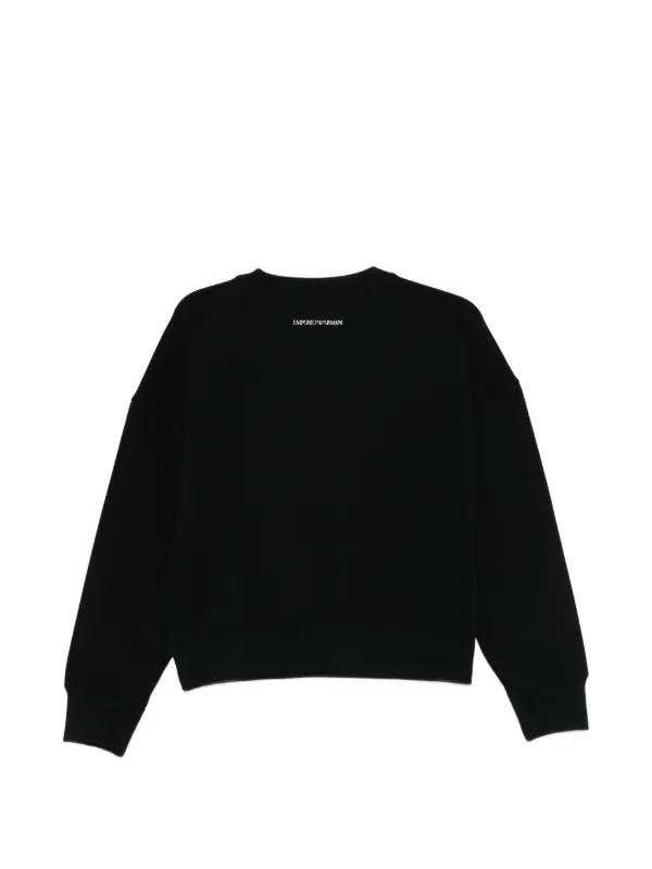 Emporio Armani ロゴ スウェットシャツ | ブラック | FARFETCH JP