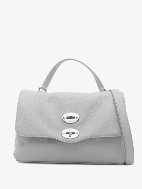 Zanellato small Postina® stud-embellished leather tote bag