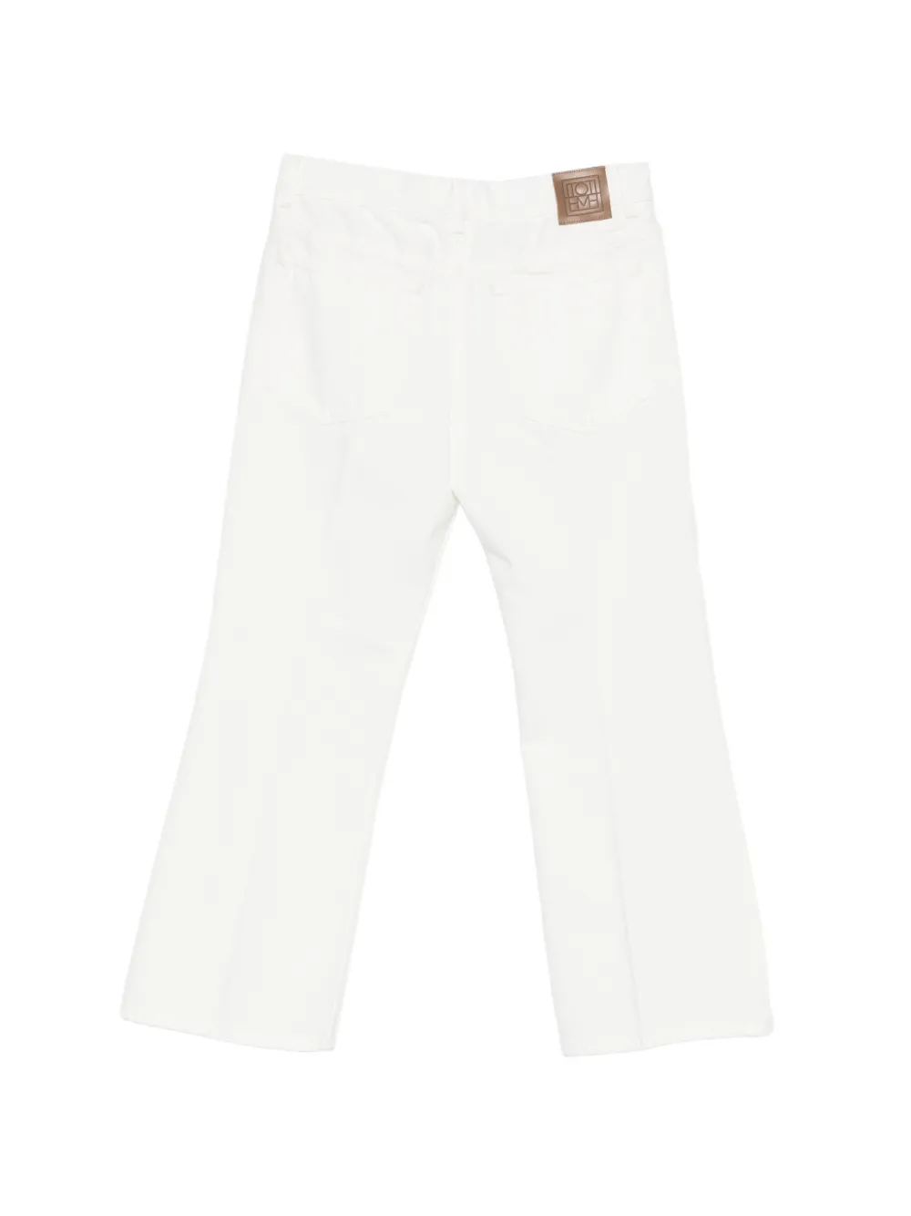 TOTEME Kick jeans met riemlussen Wit