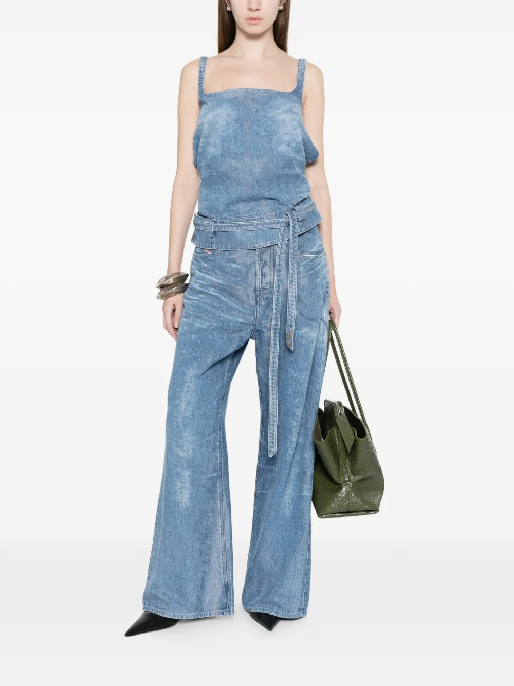  Diesel Logo Patch Clear Jeans - Blue 