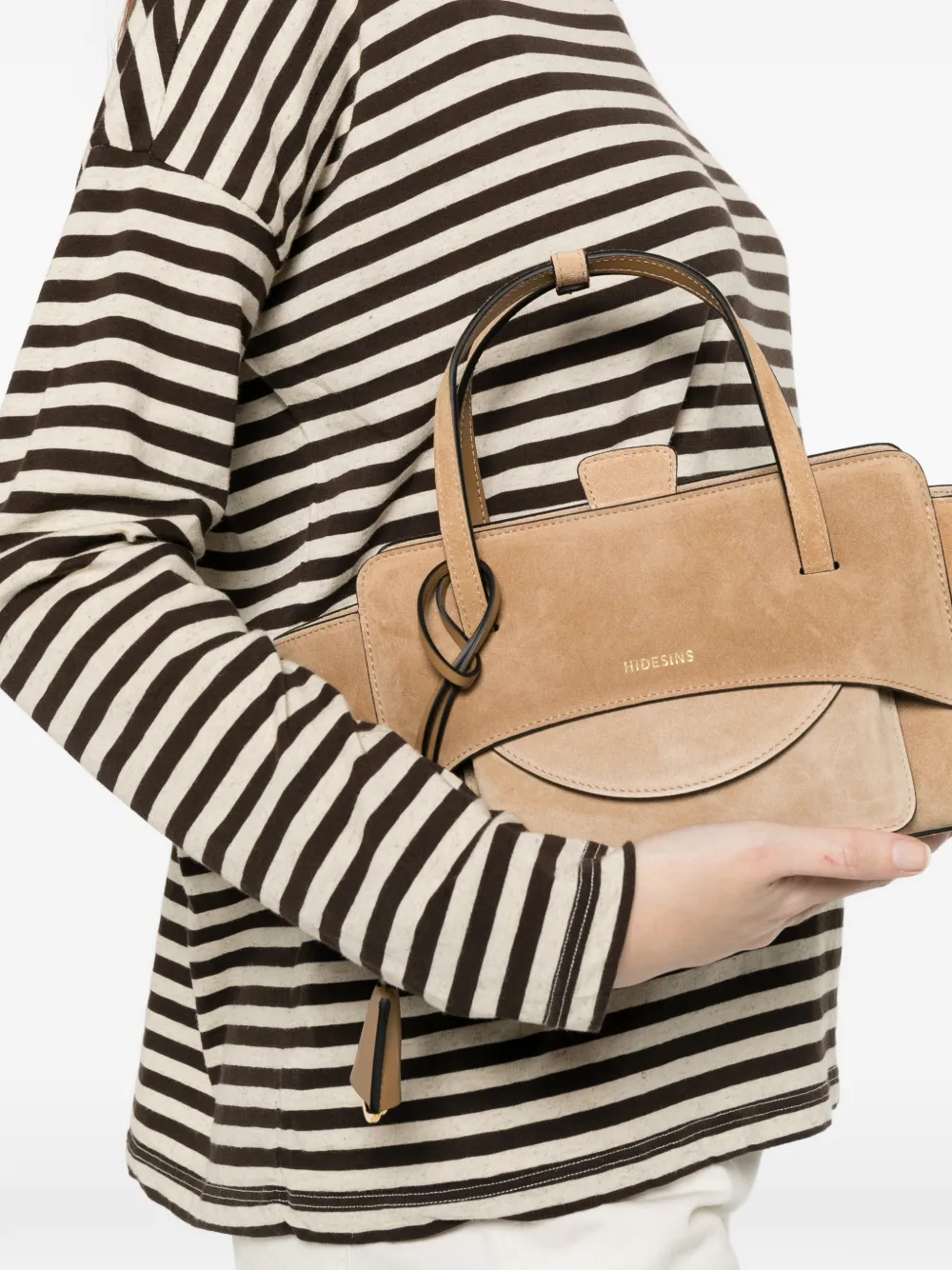  Hidesins Small Flap Tote Bag - Neutrals 