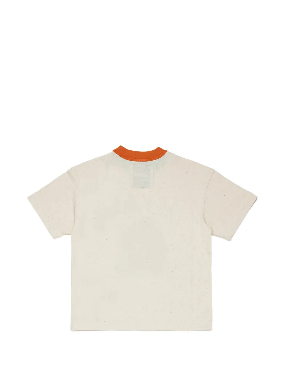  Myar Kids Robot-print Crew-neck T-shirt - Neutrals 