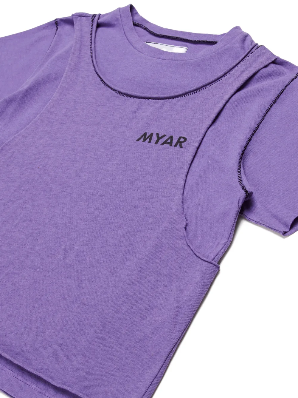 Logo-Print Layered T-Shirt