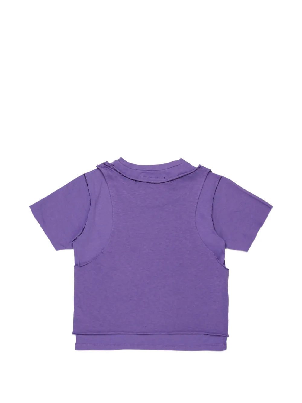 Logo-Print Layered T-Shirt