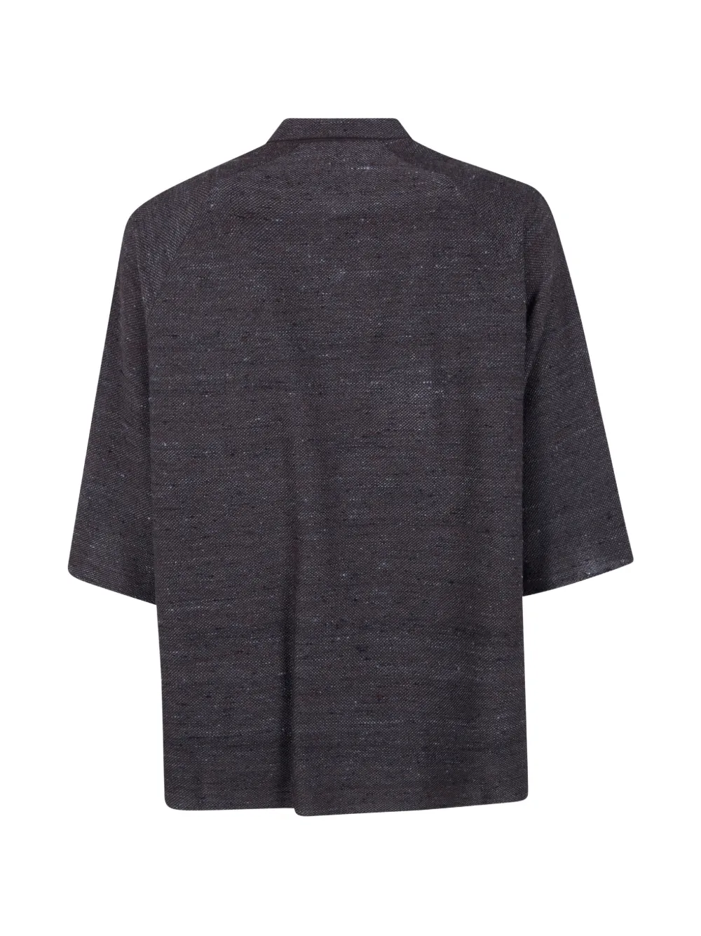  Boboutic Collared Short-sleeve Shirt - Brown 