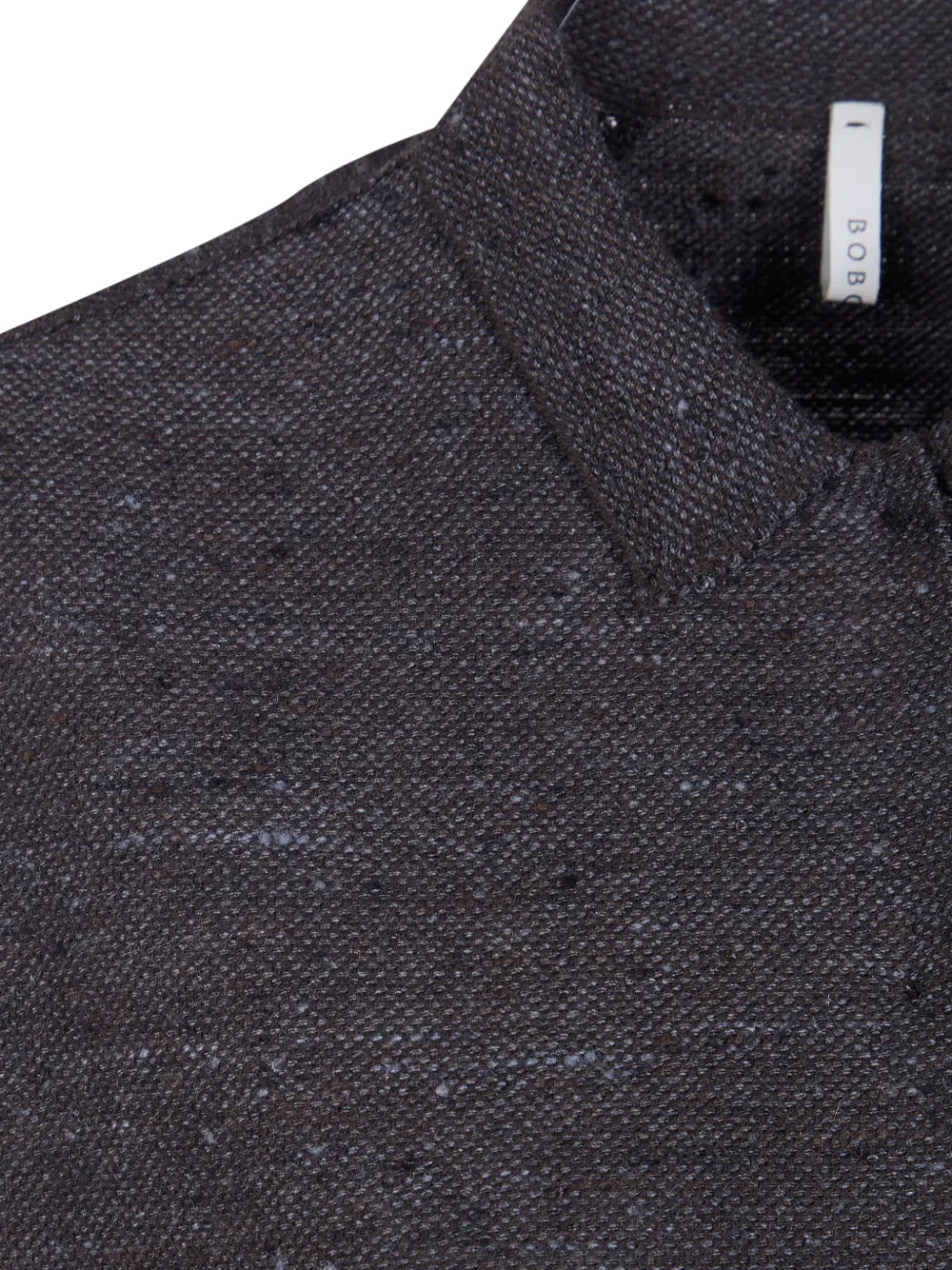  Boboutic Collared Short-sleeve Shirt - Brown 