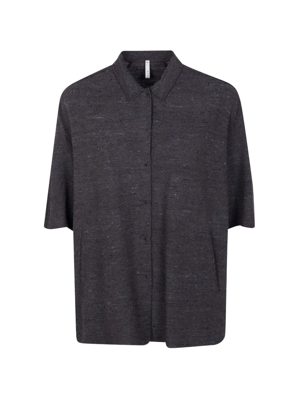 Boboutic collared short-sleeve shirt - Braun