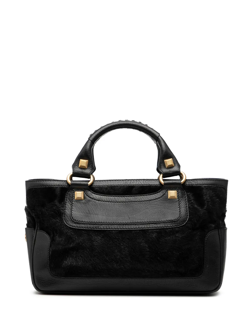 Celine Pre-Owned Borsa a mano Boogie in cavallino 2000 - Nero