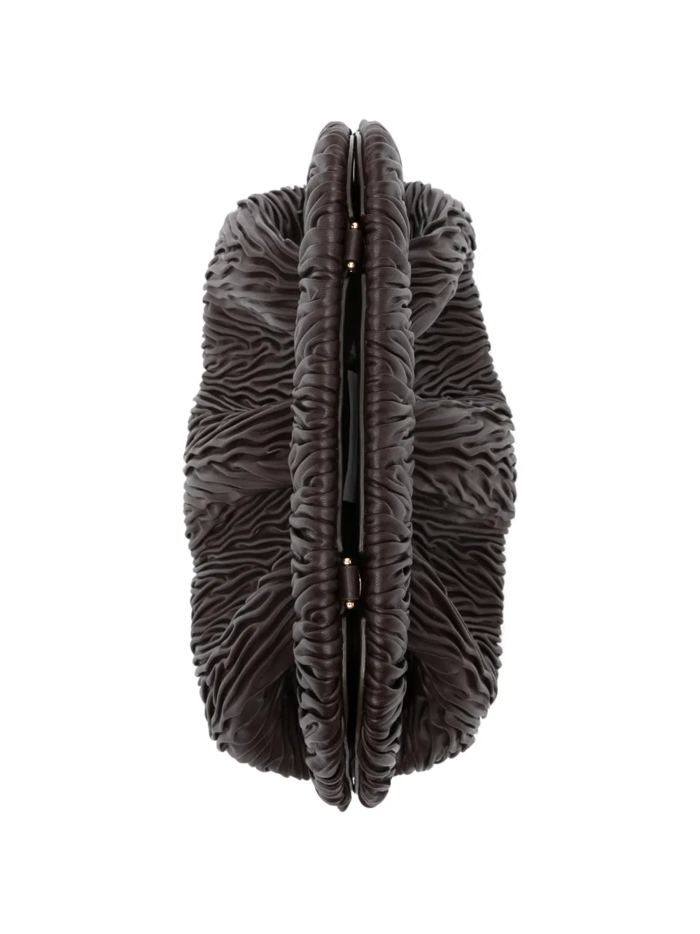 Themoirè Bios medium clutch Bruin