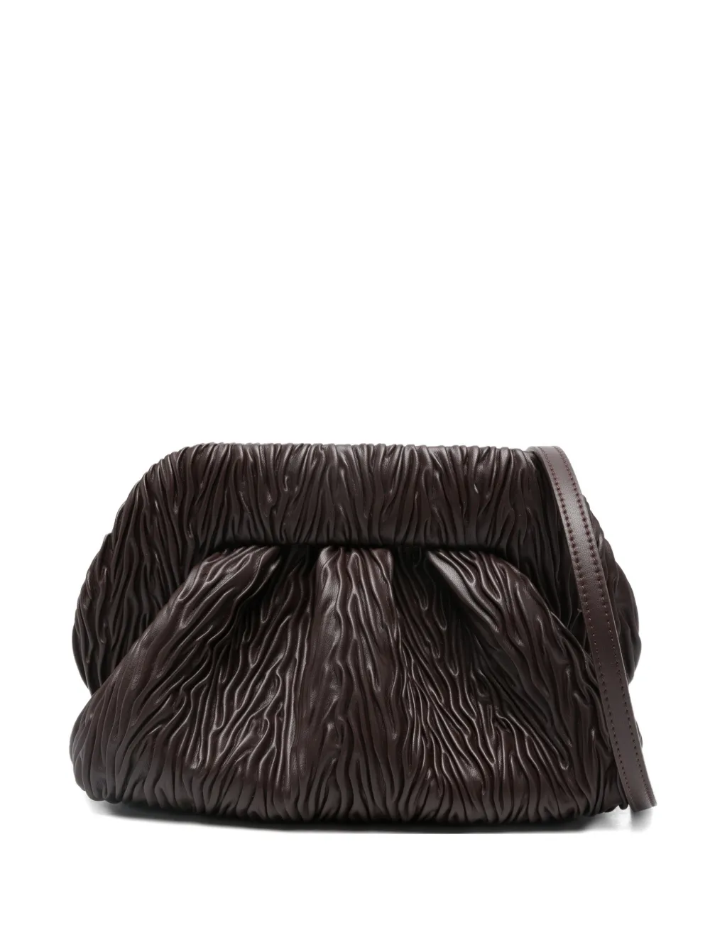 Themoirè medium Bios clutch bag - Marrone