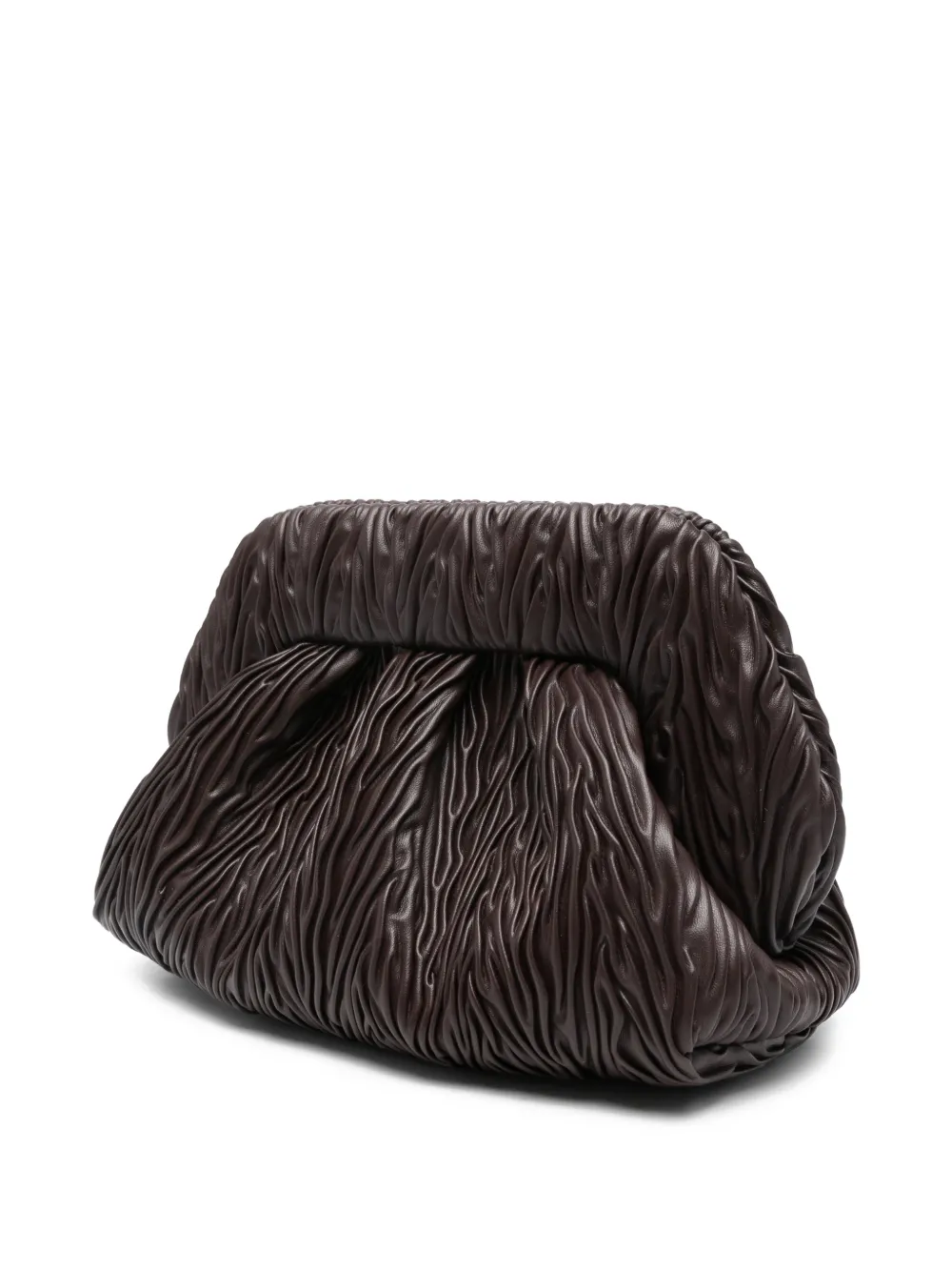 Themoirè Bios medium clutch Bruin