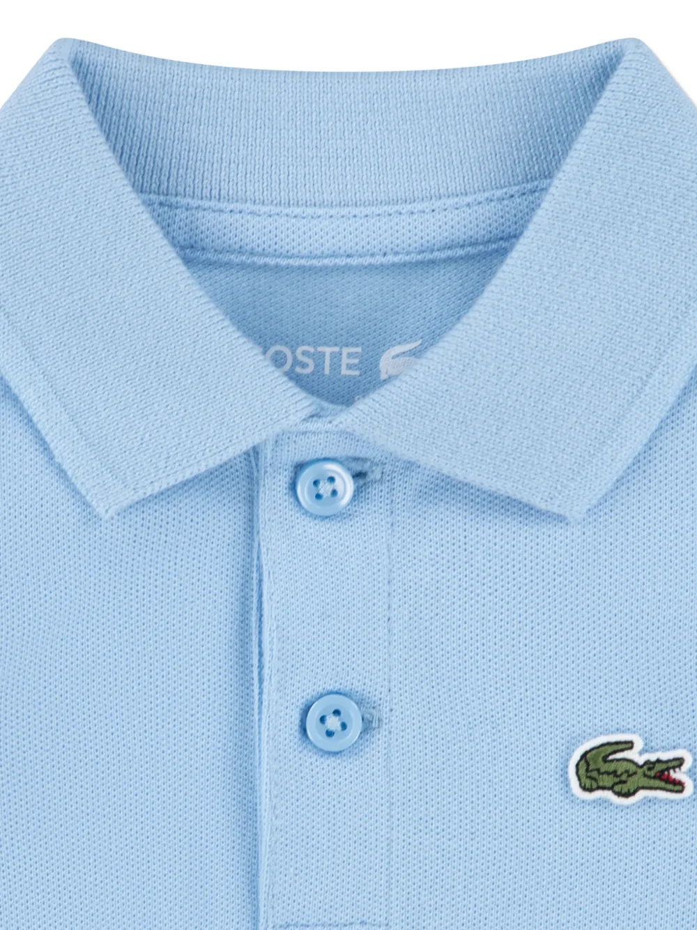  Lacoste Kids Buttoned Short-sleeve Babygrow - Blue 