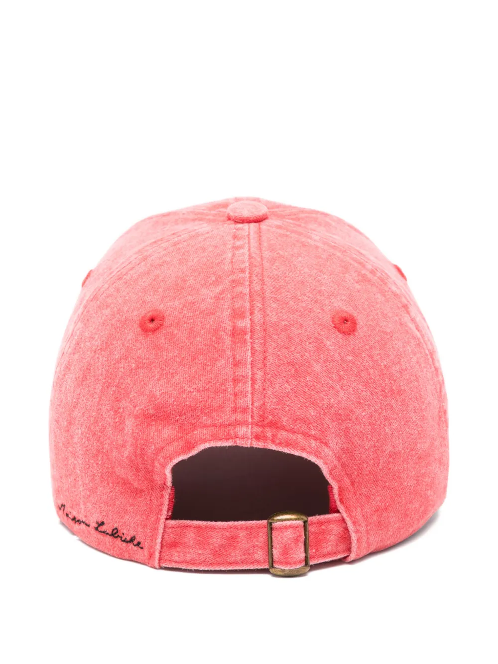  Maison Labiche Beaumont Embroidery Cap - Red 